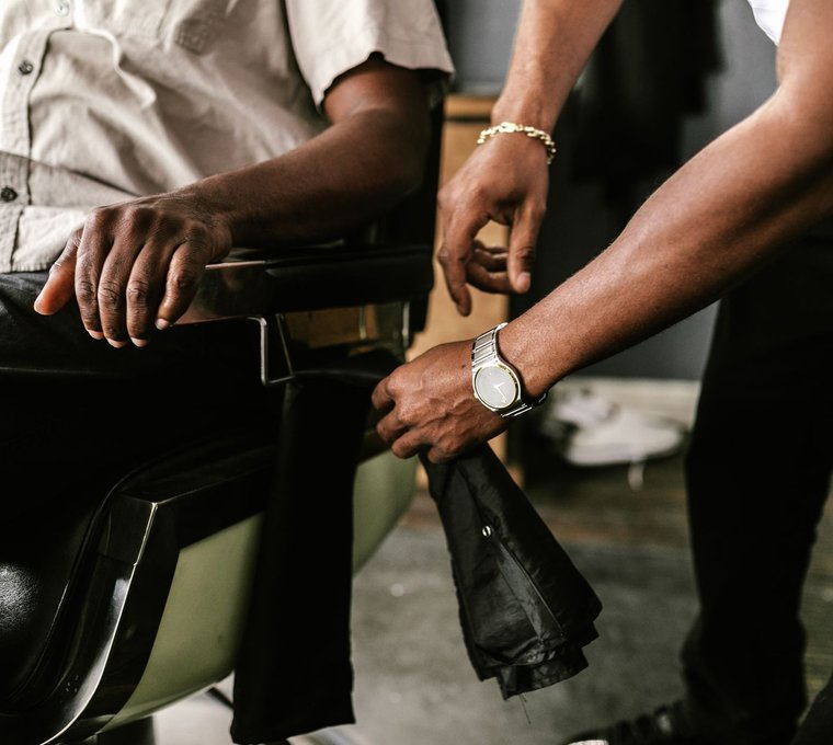 Un barbershop où l'on ne se presse pas